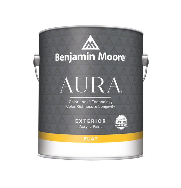 Aura Waterborne Exterior Paint - Flat Finish 629